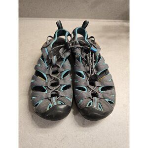 KEEN Whisper Women’s Closed Toe Sandals – Gray & Teal – Size 6.5